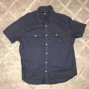 Blue, Old Navy short sleeved button down shirt.